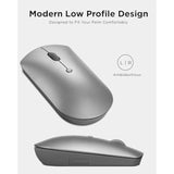 Lenovo 600 Bluetooth Silent Mouse, Blue Optical Sensor, Adjustable DPI, 4 Butt