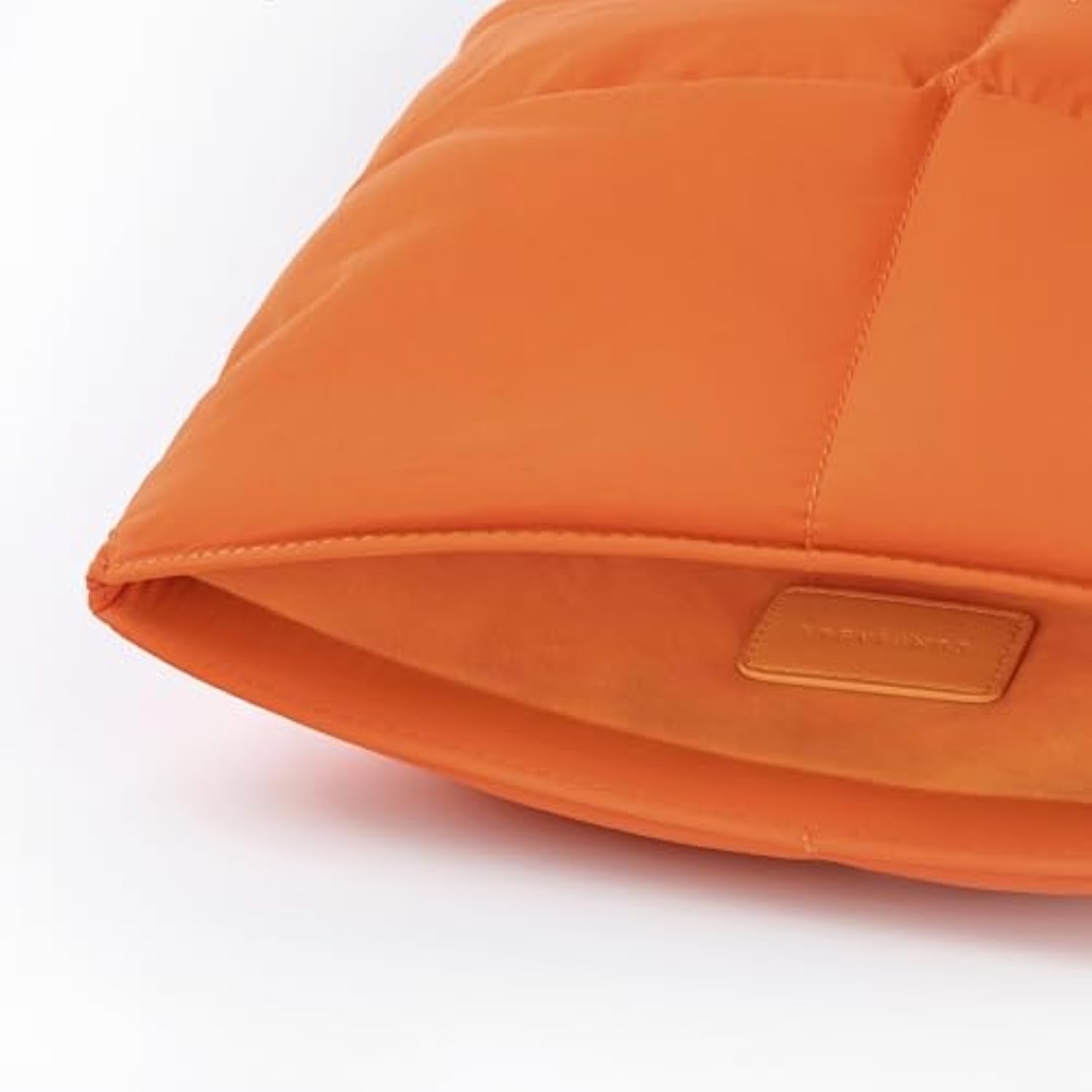 Puffy Laptop Sleeve 13 Inch 14 Inch, Quilted Puffer Laptop Carrying Case, Pillow Case Compatible With Macbook Air M4 2025 M3 M2 M1, Macbook Pro M4 Pro/Max, Orange