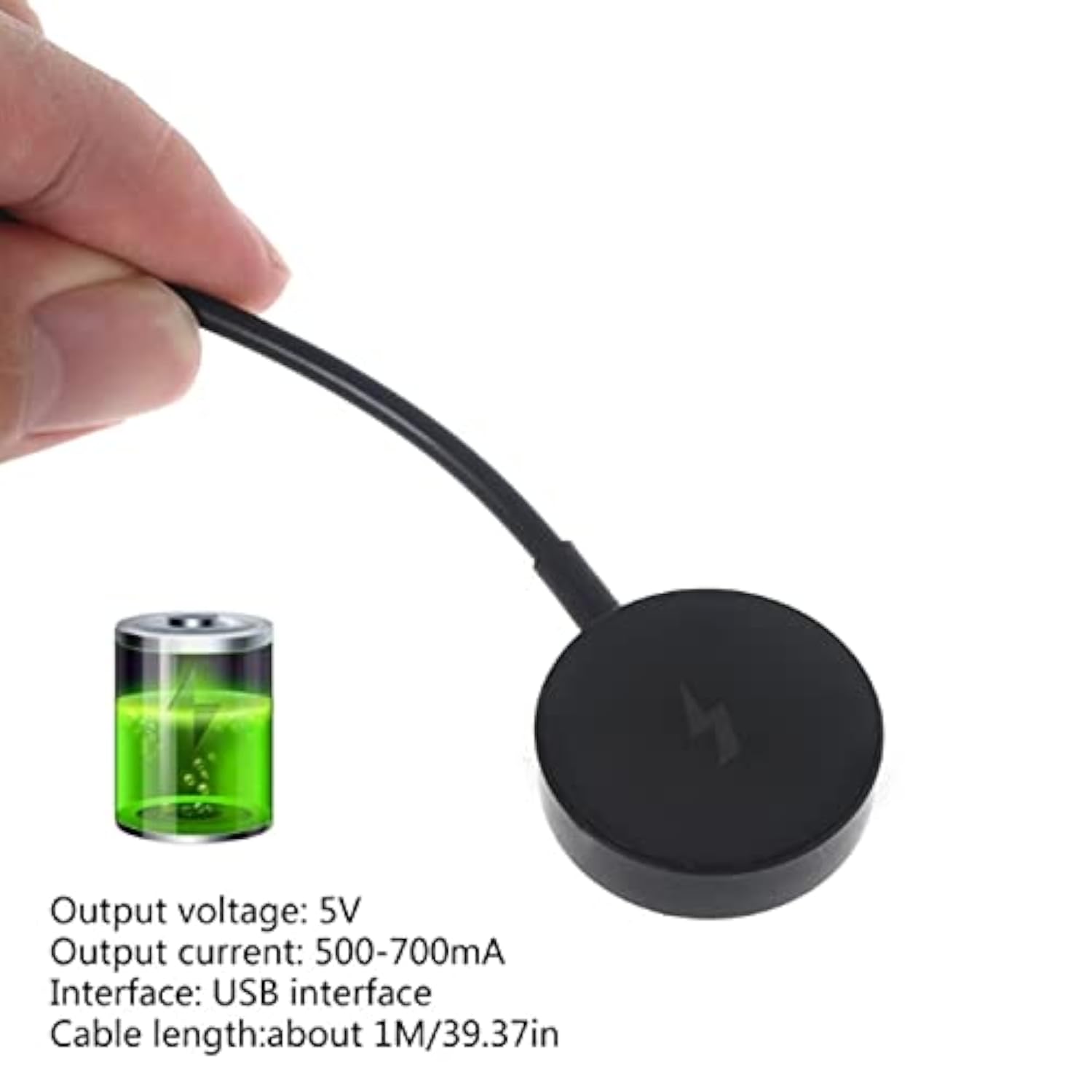 Charger Dock For Q Gen 1 Gen 2 Gen 2 Wander Gen 2 Gen 3 Gen 3 , Usb Charging Cable Smartwatch Accessories (Black)