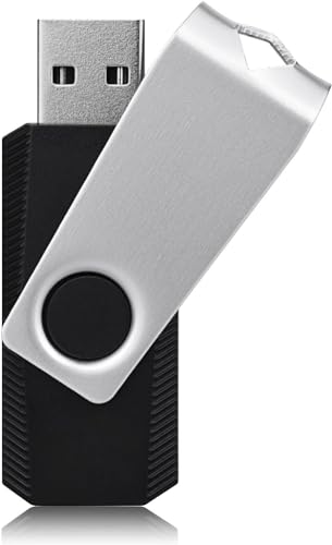 128Gb Flash Drive Usb 2.0 Storage Thumb Drives Memory Stick With Led Indicator, Swivel Metal Photo Stick Pendrive Jump Drives Memoria Usb Drive Zip Data Storage School Office Supplies