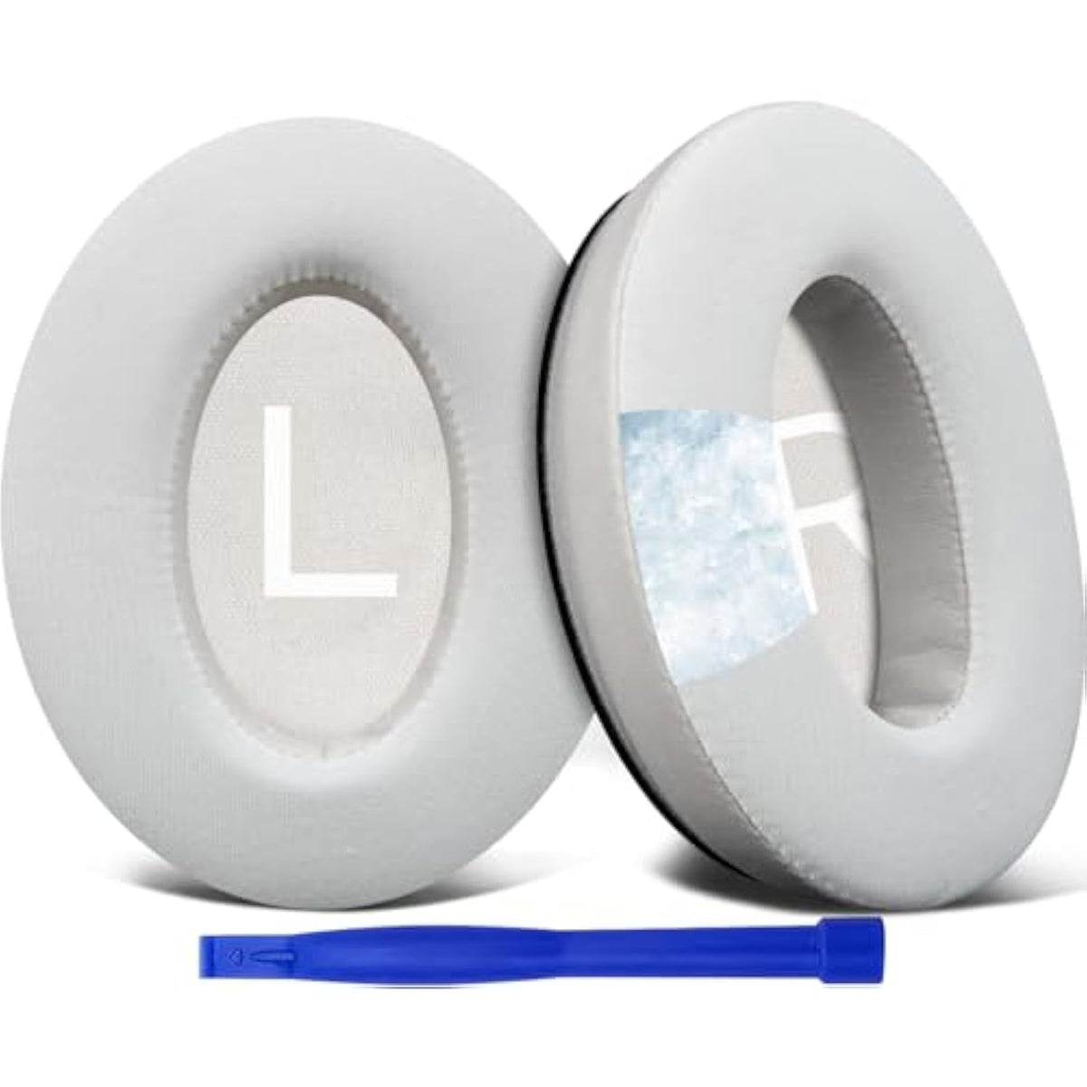Cooling Gel Earpads Replacement For Bose Quietcomfort 45 (Qc45)/Quietcomfort Se (Qc Se)/Quiet Comfort Wireless Over-Ear Headphones, Ear Pads Cushions With Ice Silk Fabric - White
