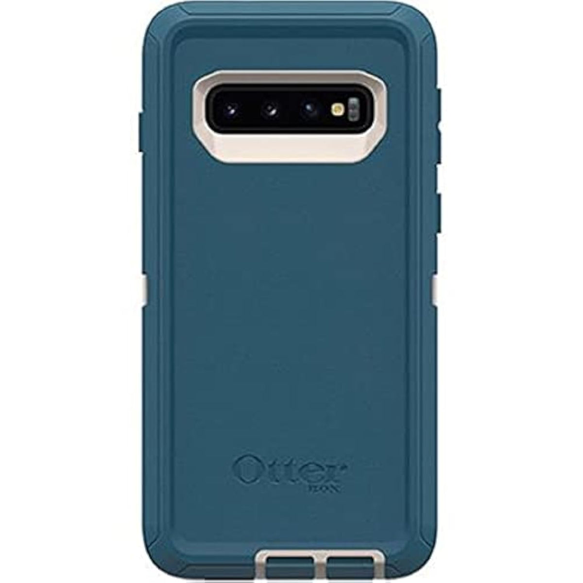 OtterBox Defender Series Screenless Edition Case for Galaxy S10+ (Only) - Case Only - Non-Retail Packaging - Big Sur (Pale Beige/Corsair)