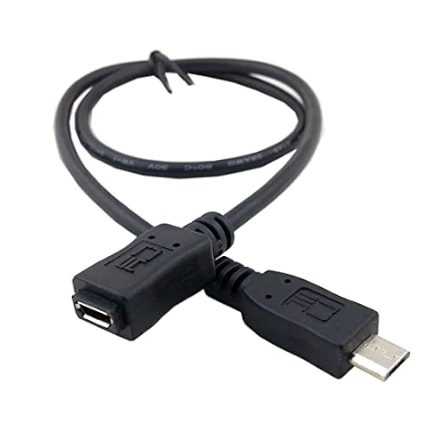 Micro Usb 2.0 Type B 5Pin Male To Micro Usb Female Extension Cable 1.64Ft Full