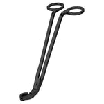 Candle Wick Trimmer, Polished Stainless Steel Wick Clipper Cutter, Scissors, Reaches Deep Into Candles To Cut Spent Cord, Allow Cleaner Burn And Prevent Soot Buildup (Black)