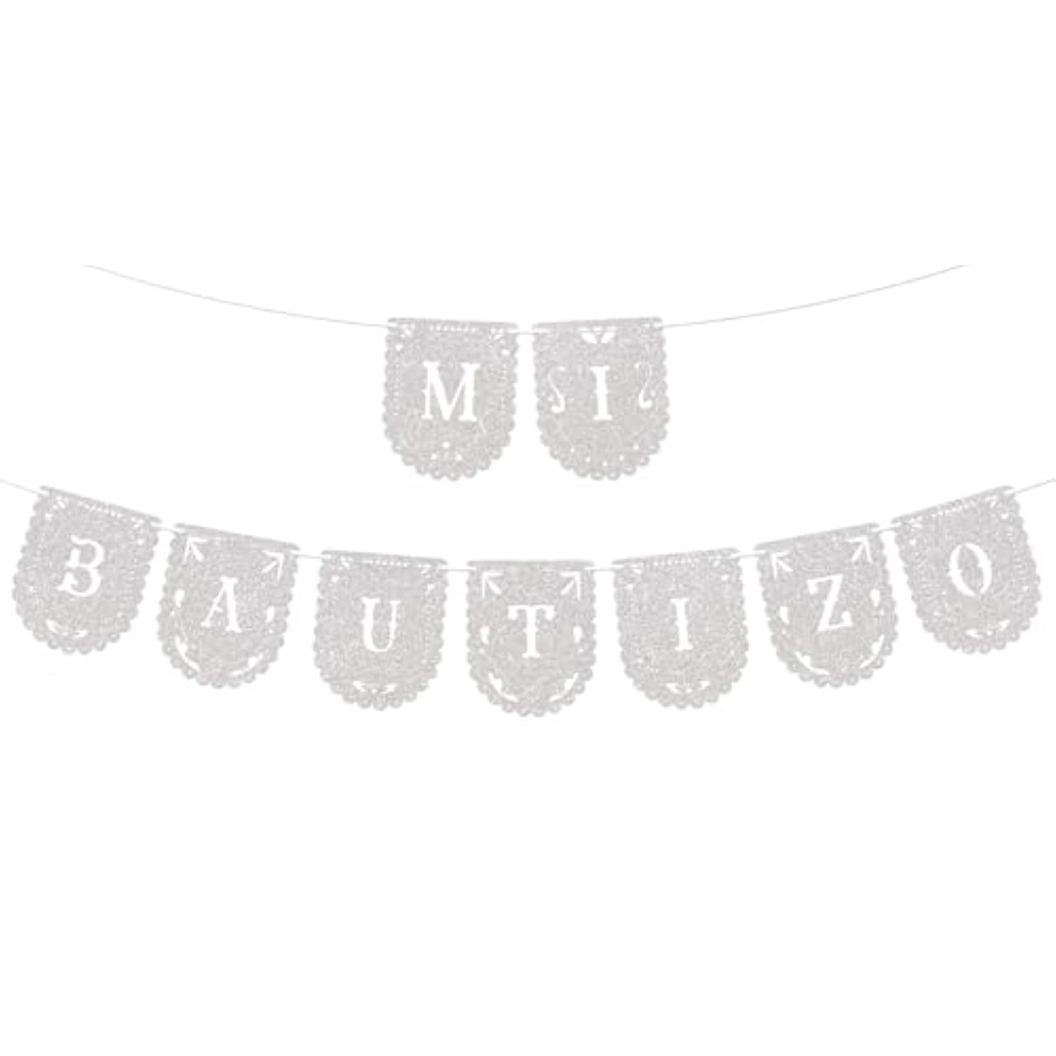 Mi Bautizo Banner – God Bless Sign for Baptism & First Communion Décor