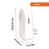 5 Pack Remote Control Outlet Switch 3Rd Generation Energy Saving Auto-Programmable Wireless Electrical Plug Switch For Household Appliances Lighting & Electrical Equipment (2 Remotes)