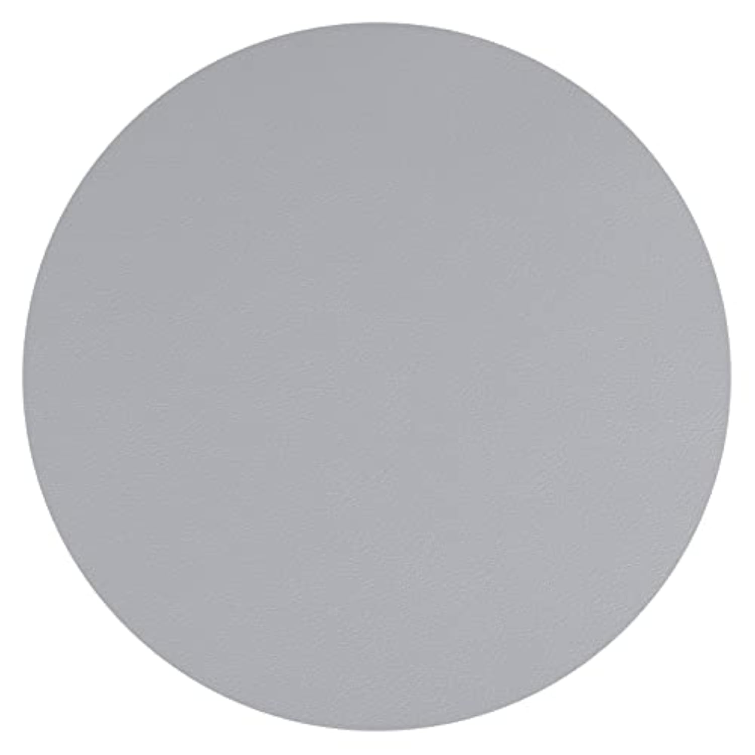 8.7"X8.7" Mouse Pad, Pu Leather Waterproof Round Desk Pad Writing Mat For Office Home, Gray