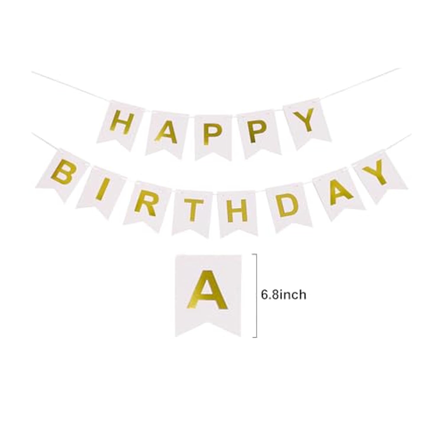 Happy Birthday Bunting Banner,Birthday Letter Banner Party Supplies