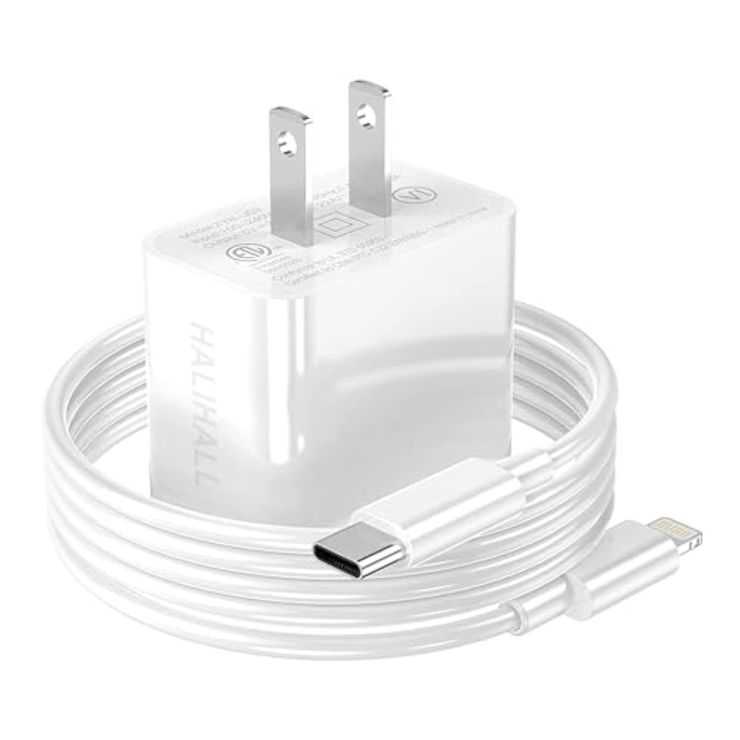[Mfi Certified] I Phone Charger Block Usb C Fast Wall Plug With 6Ft Usb C To Lightning Cable For I Phone/14/13/12/11/Pro/Pro Max/Air Pods Pro/Ipad Air 3/Min4 (White, 1 Pack)
