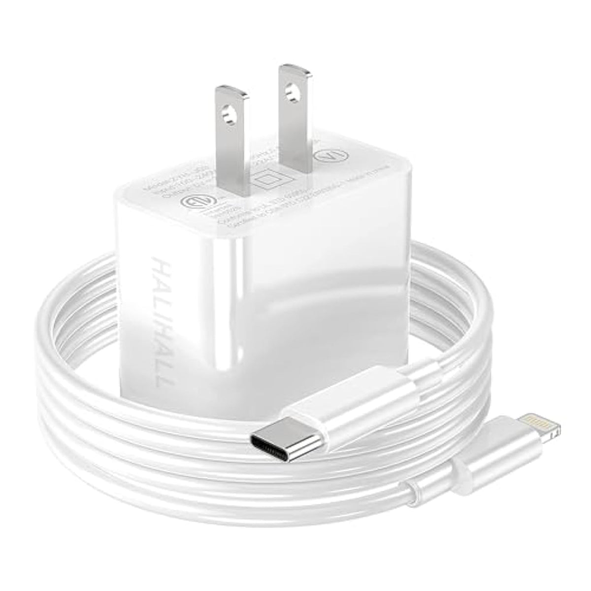 [Mfi Certified] I Phone Charger Block Usb C Fast Wall Plug With 6Ft Usb C To Lightning Cable For I Phone/14/13/12/11/Pro/Pro Max/Air Pods Pro/Ipad Air 3/Min4 (White, 1 Pack)
