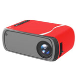 Mini Projector With Wifi Portable Projector Support 1080P 170" Mini Hd Movie Projector, Outdoor Projector Compatible With Phone/ Tablet/ Laptop/ Tv Stick/ Ps4/ Hdmi/Usb Red Black