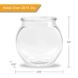 Flat-Sided Fishbowl Party Cups – 4-Pack (22 Oz) – Durable Plastic, Fun Fishbowl Design For Cocktails, Mocktails, & Parties – Perfect For Indoor/Outdoor Events, Bbqs, And Unique Party Favors