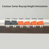 Carbon Miami Pbt Double Shot Shine Through Ansi Backlit Keycaps For Mx Mechanical Keyboard Melody 96 Kbd75 68 61 87 104(Only Keycap) (Reversed Carbon)