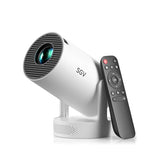 Smart Mini Projector For Bedroom, 4K Support, Portable Outdoor Projector With Android 12, Wifi And Bluetooth 5.2, Auto Keystone, For Home Theater Outdoor Movie (S100Pro)