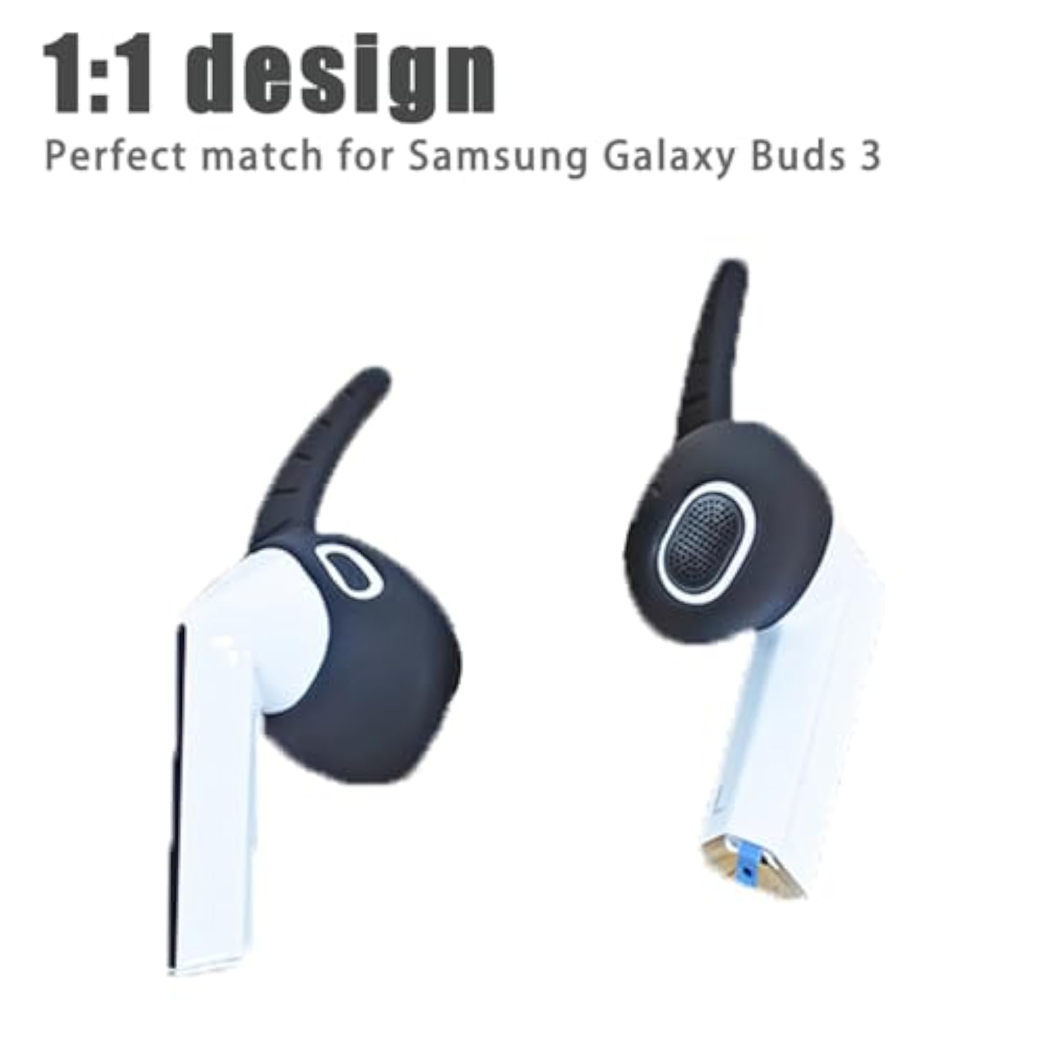 5 Pairs Galaxy Buds3 Ear Hooks Silicone Earbuds Cover, Galaxy Buds 3 Earbuds Earhooks Anti-Slip Noise Isolation With Storage Case
