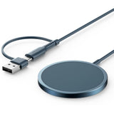 Magnetic Wireless Charger Compatible With Magsafe Charger/ 16E/16/16 Plus/16 Pro/16 Pro Max/15 14 13 12 Series, Wireless Mag Safe Charging Pad, Mag Charger (Blue)