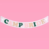 Camp Bride Fringe Banner - Felt, 5 Ft. | Bachelorette Party Decoration, Camp Bride Bach, Bridesmaid Favor, Bride To Be Gift, Bridal Shower Supplies, Photobooth Backdrop