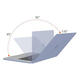 MOSISO Compatible with MacBook Air 15 inch Case M4 M3 M2 2025 2024 2023 Release A3241 A3114 A2941 with Touch ID, Plastic Hard Shell Case&Keyboard Cover&Screen Protector&Storage Bag, Lavender Gray