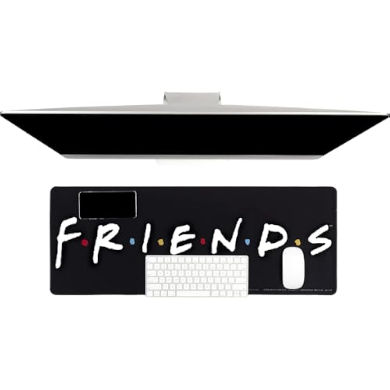 Computer Desk Mat For Teens And Adults - Bundle With 12" X 31" Tv Show Logo Computer Mousepad Plus Bookmark | Tv Sitcom Desk Office Supplies