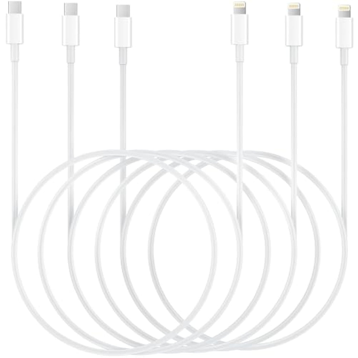 Usb C To Lightning Cable 6.6Ft 3Pack Original [Apple Mfi Certified] Iphone Fast Charger Charging Cord Cable For Iphone 14/13/13 Pro/12/12 Pro/12 Pro Max/11/Xs Max/Xr/X,Ipad,Airpods Pro And More