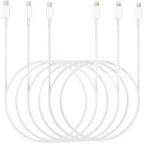 Usb C To Lightning Cable 6.6Ft 3Pack Original [Apple Mfi Certified] Iphone Fast Charger Charging Cord Cable For Iphone 14/13/13 Pro/12/12 Pro/12 Pro Max/11/Xs Max/Xr/X,Ipad,Airpods Pro And More