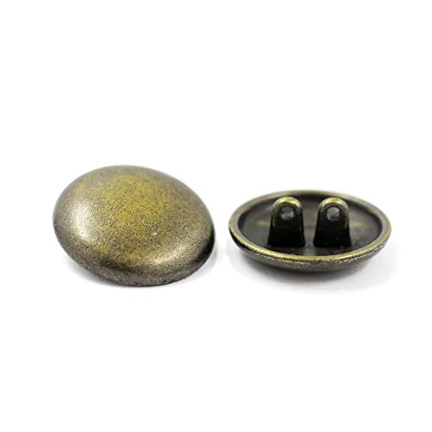 Professional Double Shank Antique Brass Metal Blazer Button Set. 6 Pcs