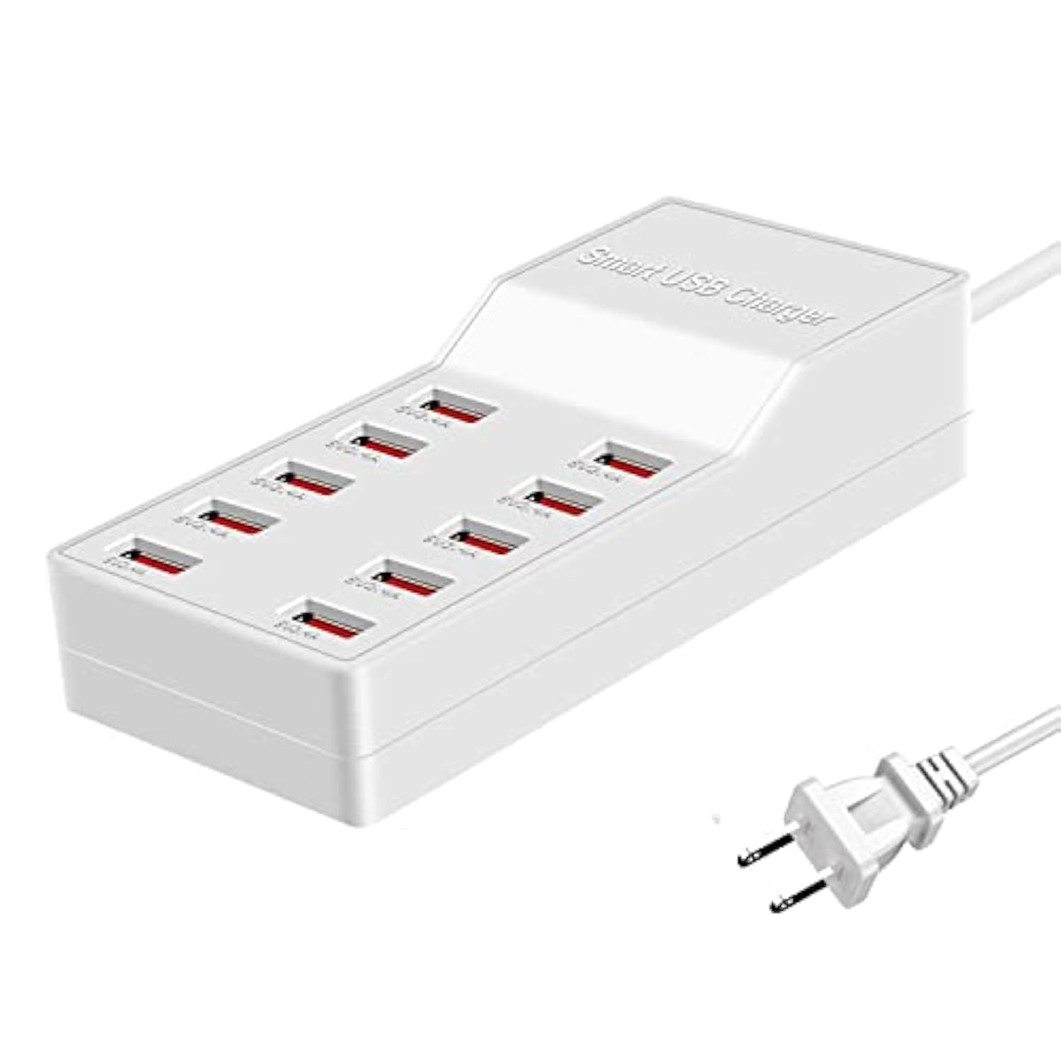 Usb Charger Station,10-Port 50W/10A Multiple Usb Charging Station,Multi Ports Usb Charger Charging For Smartphones?Tablets?And Other Usb Devices.