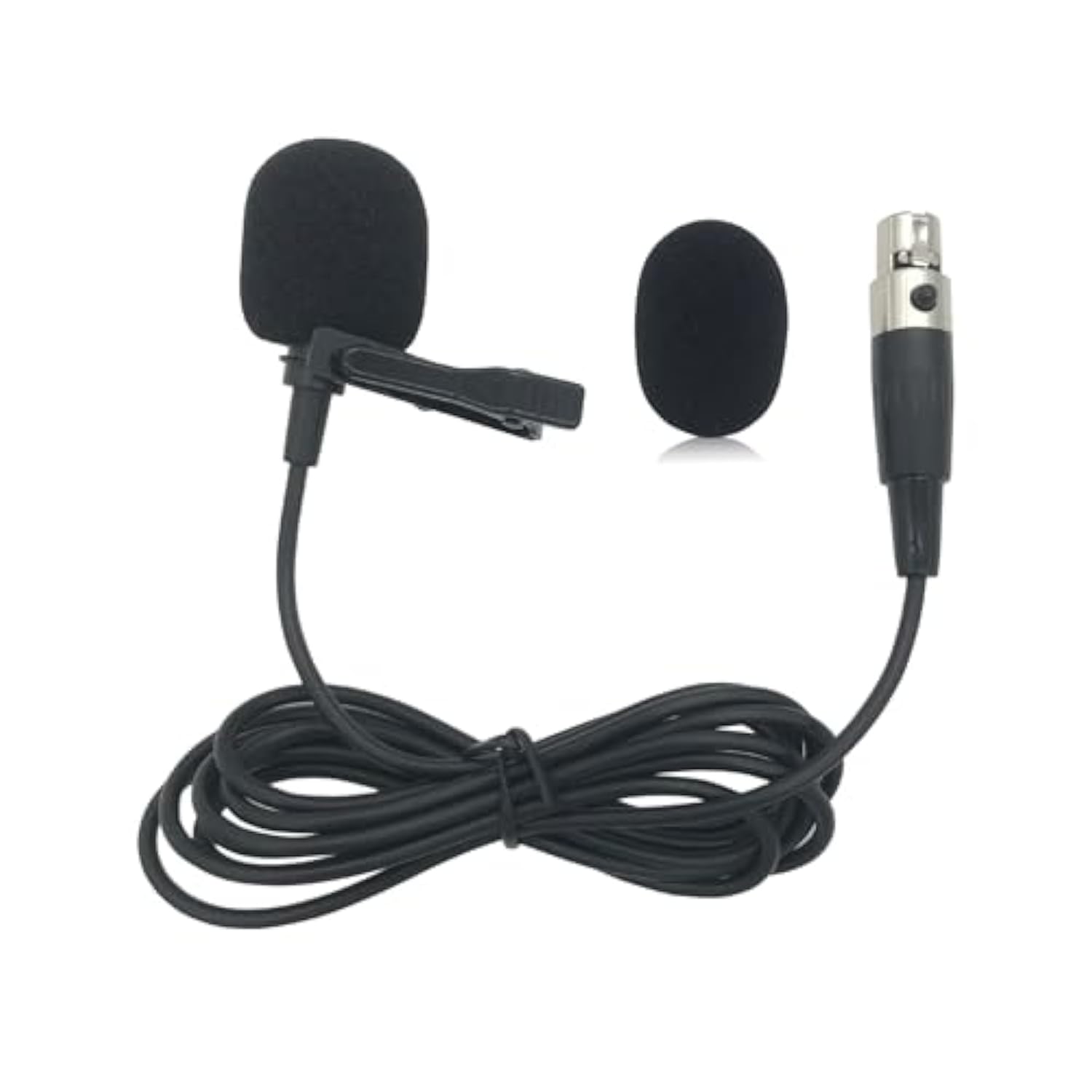 Xlr Lavalier Microphone Replacement For Akg Samson Wireless Transmitter, Phenyx Pro Mic - Lav Lapel Clip, Wearable, Ta3F Plug