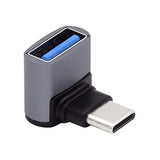 Up Down Angled Usb-C Type-C To Usb 3.0 Female Otg Adapter 90 Degree For Laptop Tablet Phone
