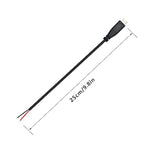Usb C Power Pigtail Cable 25Cm 22Awg 5V 3A Usb Type-C Male Plug To 2 Pin Bare