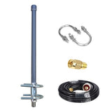 Meshtastic 915Mhz Lora Antenna Fiberglass Antenna 915Mhz With 16.4Ft Low Loss 3D-Fb Rg58 Cable For Helium Hotspot Rak Nebra Bobcat 300 Hotspot Hnt Miner Heltec V3 Rak Meshtastic Lora Gateway