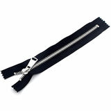 6Pcs #5 Metal Teeth Zippers,Close End Zipper,8 Inch(20.32Cm)Silver Tee