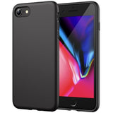 Jetech Silicone Case For Se 3/2 (2022/2020 Edition), 8 And 7, 4.7-Inch, Silky-Soft Touch Full-Body Protective Case, Shockproof Cover With Microfiber Lining (Black)