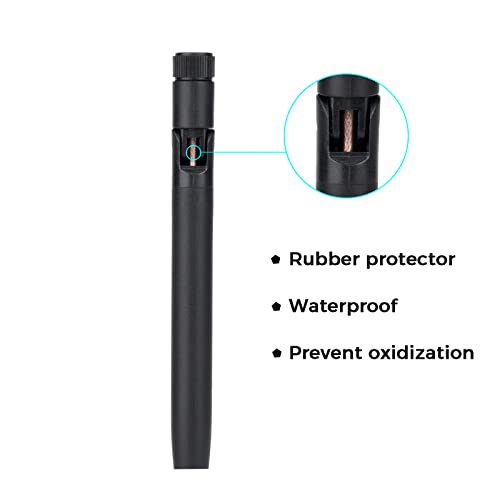 Bluetooth Antenna Wifi Sma Male Pc 2.4Ghz 6Dbi Single Band Boost Bluetooth Audio Range For Home Office Wireless Network Router Ip Camera Amplifier Wireless Range Extender 2 Pack (Sma-Male)