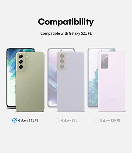 Clear Case For Samsung Galaxy S21 Fe 5G Shockproof Bumper Protective Cell Phone Back Cover, Hybrid Design Hard Pc Back With Flexible Tpu Frame Crystal Clear