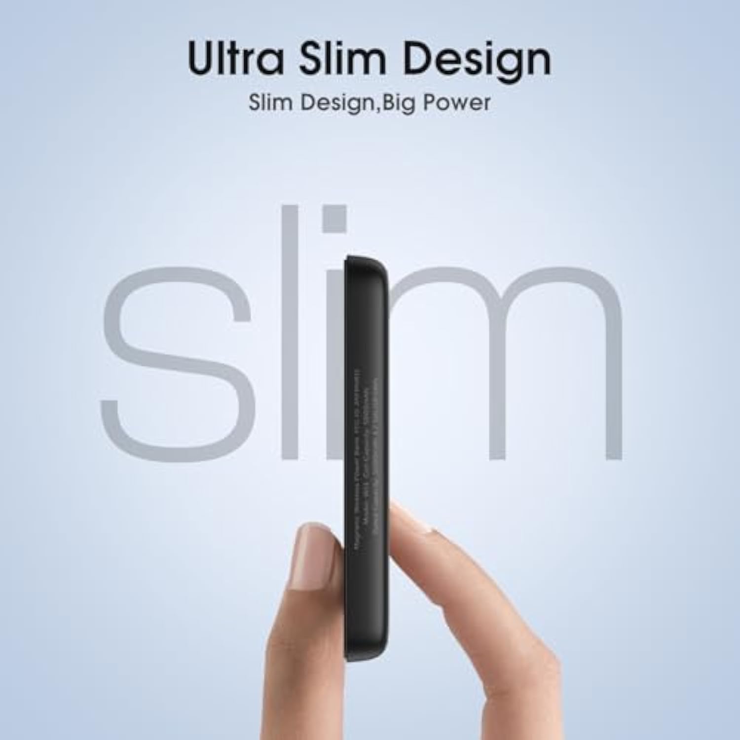 NEWQ Wireless Magnetic Power Bank with 20W Fast Charger: Magnetic Wireless Portable Charger Magnetic Battery Pack Fast Charging for iPhone 15/14/13/12 Pro/Pro Max/Plus/Mini