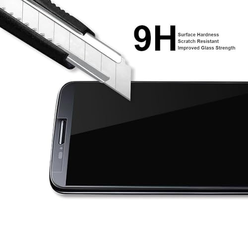 (2 Pack) Designed for Huawei (P10 Lite) Tempered Glass Screen Protector, (Full Screen Coverage) 0.33mm, Anti Scratch, Bubble Free (Black)
