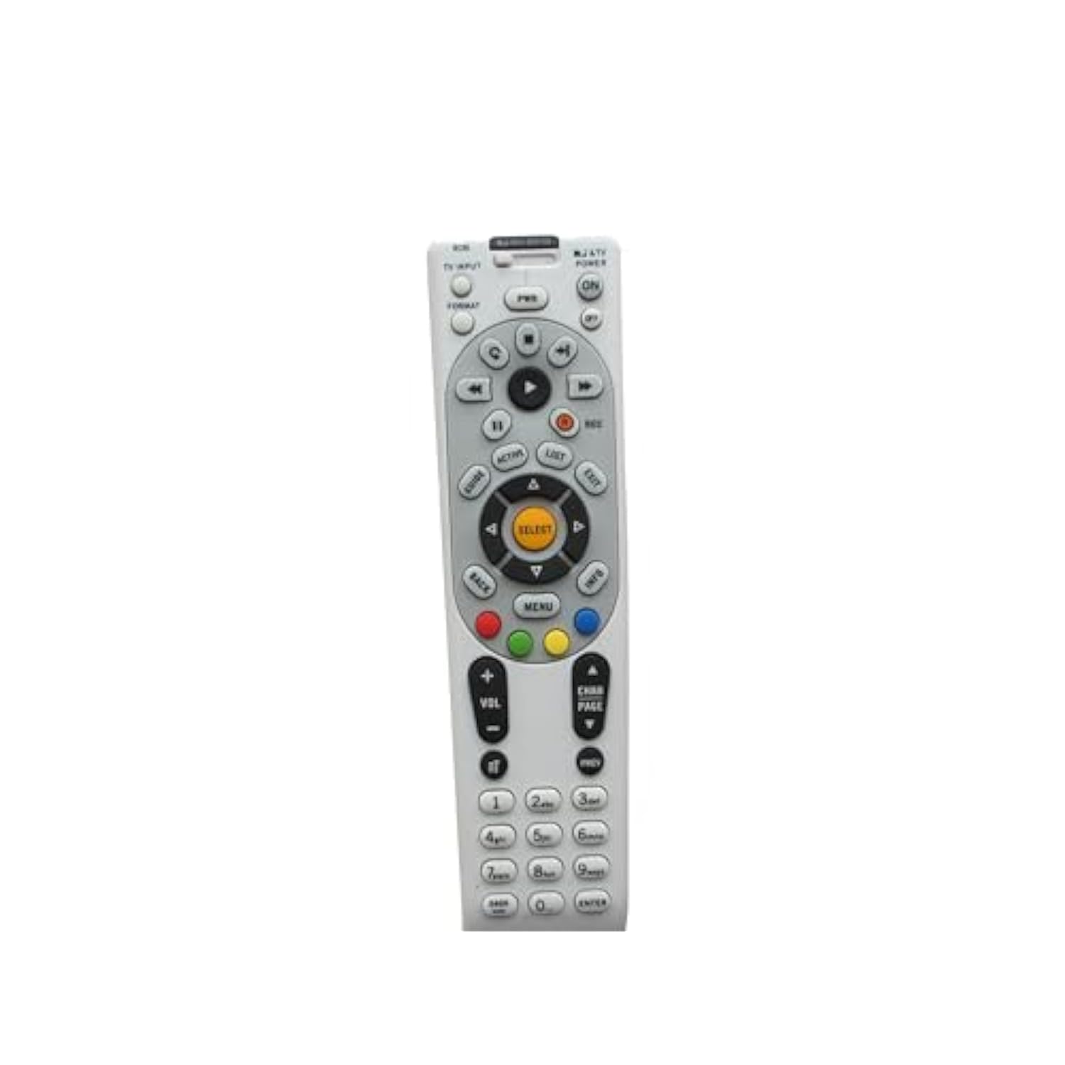 ReplacementIR Remote Control for DIRECTV RC66RX RC65R 4-Device LCD LED HDTV Plasma TV TVs A/V Receiver