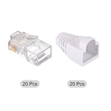 Rj45 Cat6 Connectors Rj45 Ends 8P8C Modular Plug Pass Through Connector With W