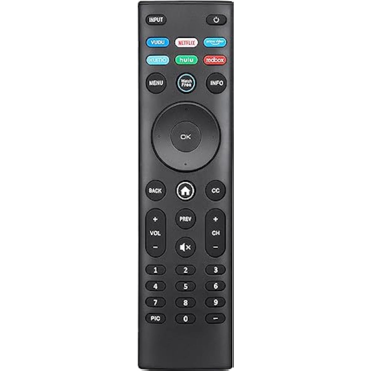 XRT140 Universal Remote for Vizio Smart TVs with Vudu, Netflix, Prime, Hulu Keys