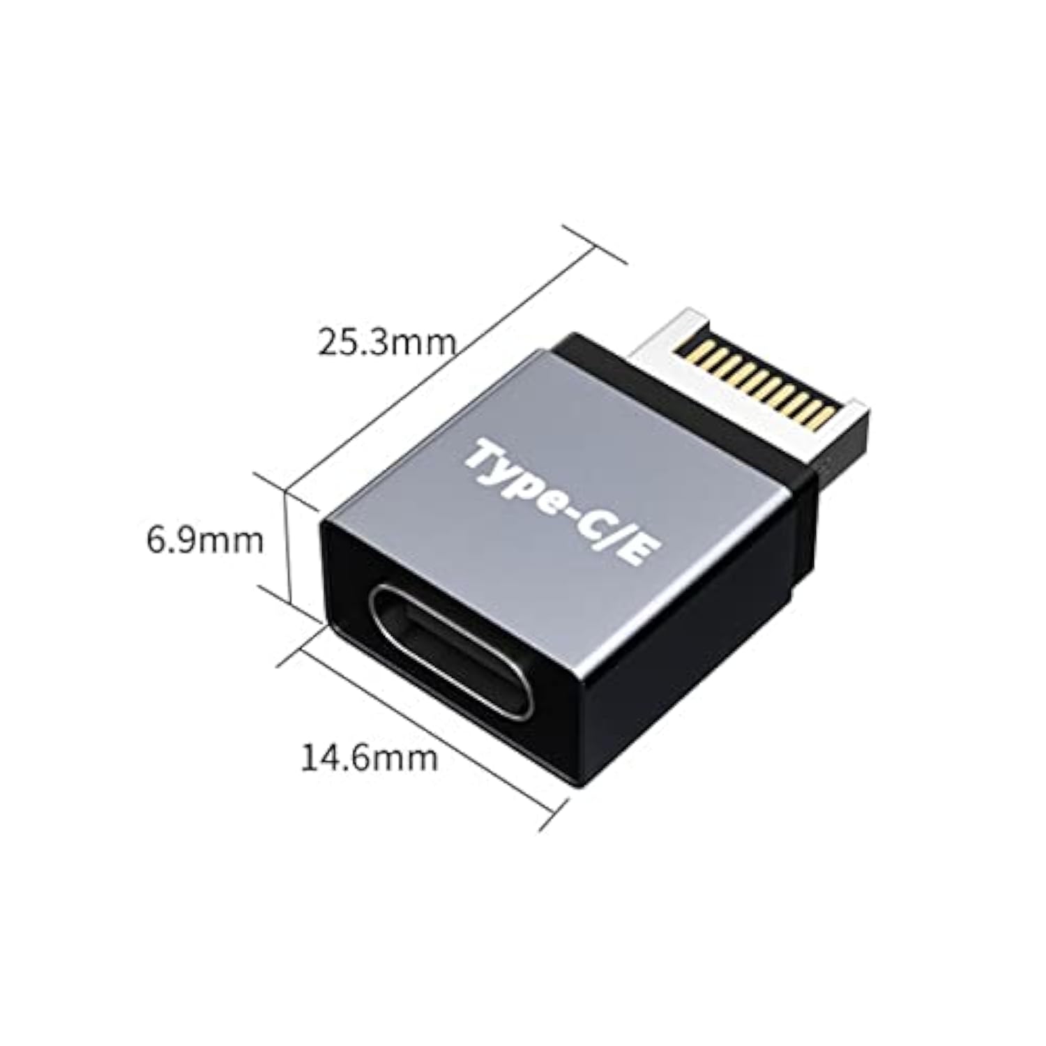 Usb 3.1 Type E To Type C Extension Adapter , Gen 2 (10 Gbit/S) Usb 3.1 Type-E
