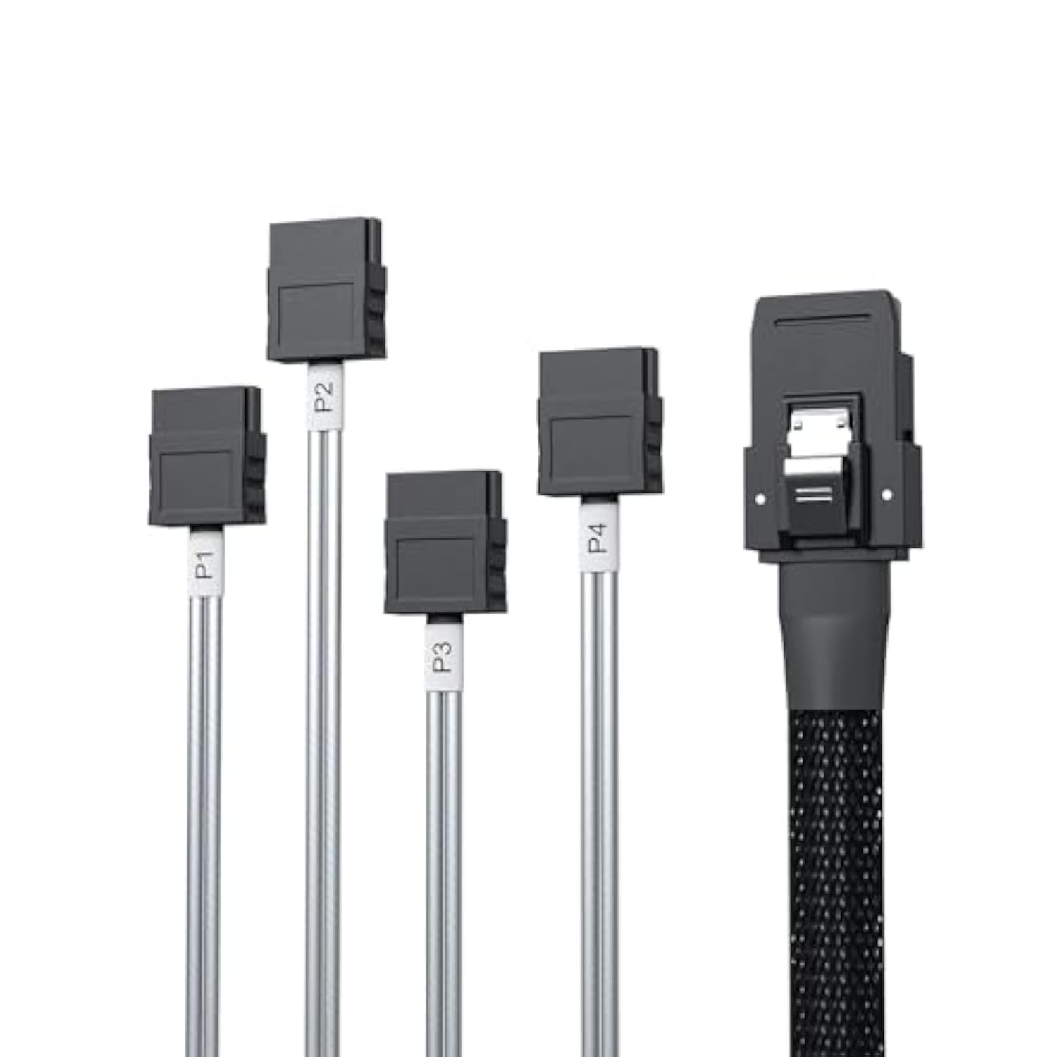 1M Internal Mini Sas Sff-8087 Male To 4 Sata Forward Breakout Female Cable, Ha