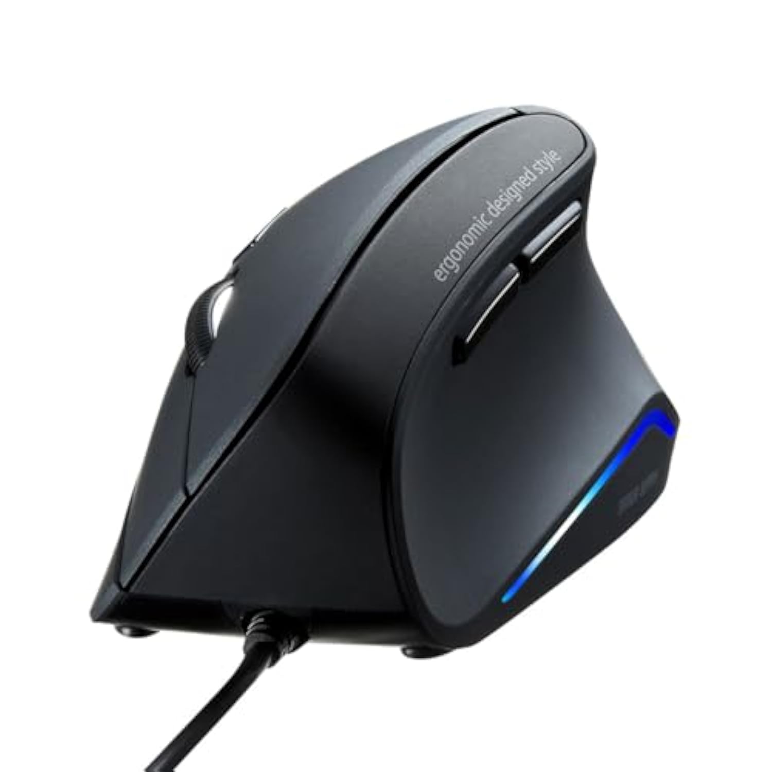 Wired Ergonomic Mouse, Optical Vertical Computer Mice, Reduce Wrist Strain, (1000/1600 Adjustable Dpi, 6 Buttons) Compatible With Macbook, Laptop, Desktop, Windows, Mac Os For Office & Gaming