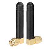 Mini Dual Band Wifi 2.4Ghz 5Ghz 5.8Ghz Mimo Rp-Sma Male Right Angle Antenna (2-Pack) For Fpv Bluetooth Usb Adapter Computer Pcie Card Wifi Router Wireless Back Up Camera
