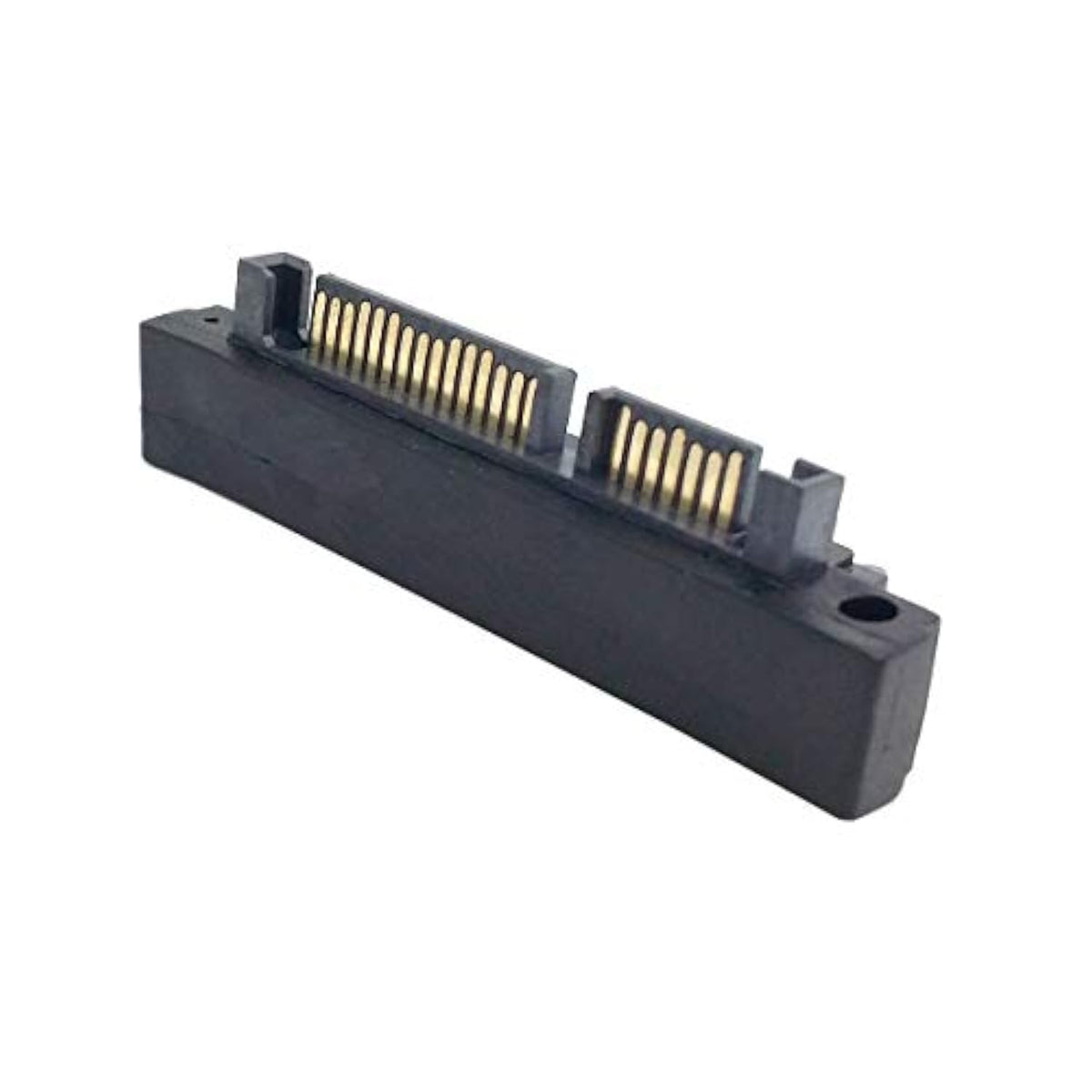 cablecc 90 Degree Right Angled SATA 22Pin 7+15 Male to SATA 22P Female Extensi