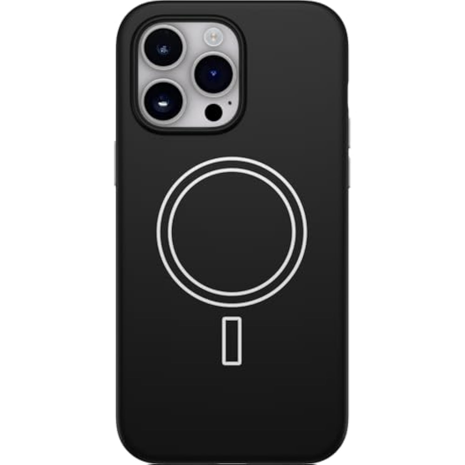 OtterBox iPhone 14 Pro Max Colorful Grip Case - Snowfall (Black/White), Snaps to MagSafe, Ultra-Sleek, Raised Edges Protect Camera & Screen