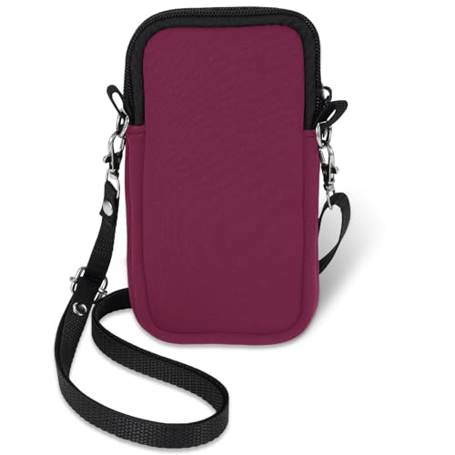 Phone Sock 2 Layers, Waterproof Neoprene Phone Pouch with Strap, Universal Shock & Impact Resistant Bag for Smartphone, Compact Sleeve Case fit to 7"