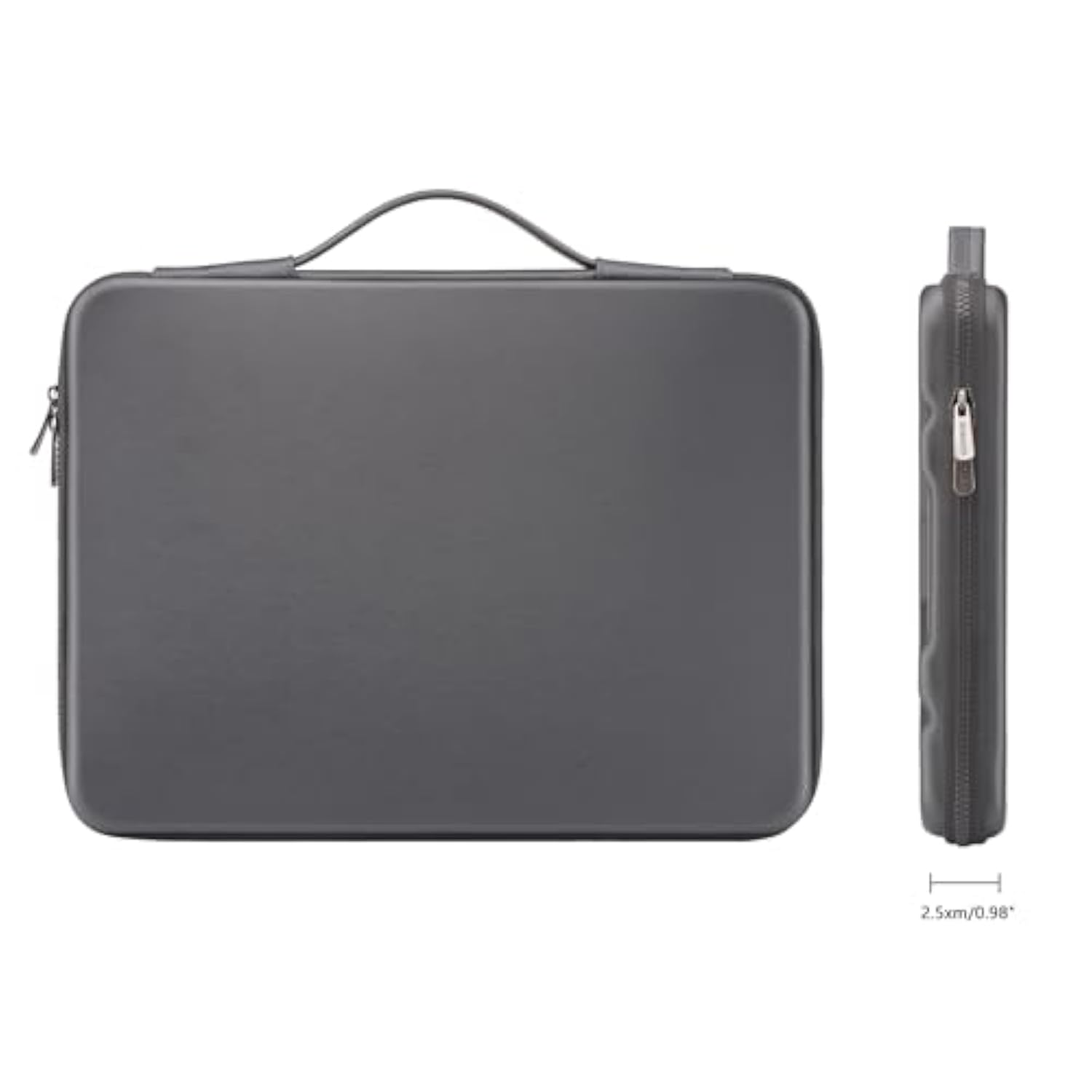 13.3 Inch Laptop Sleeve With Handle Shockproof Computer Bag Waterproof Eva Protective Carrying Case For 13-13.3 Inch Notebooks/13 Macbook Air/Macbook Pro Retina/Dell Xps 13/Hp, Dark Grey