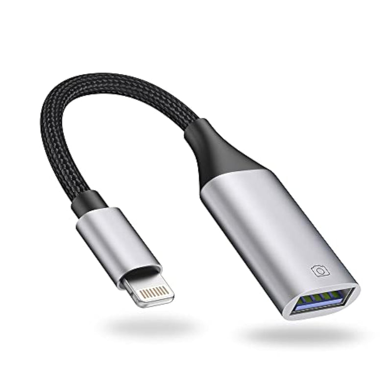 Lightning To Usb Adapter [Apple Mfi Certified], Usb Camera Adapter For Iphone, Ios Otg Cable Adapter, Supports Flash Drive, Card Reader, Mouse, Keyboard
