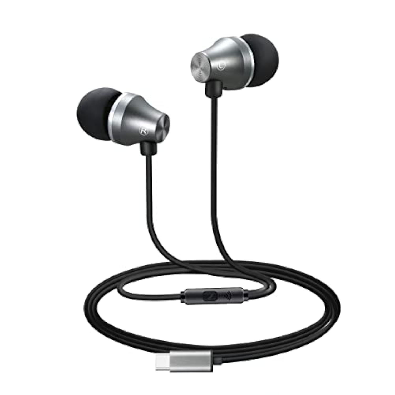 A101C Usb C Headphones Earbuds With Microphone - Wired Type C Plug In In-Ear E